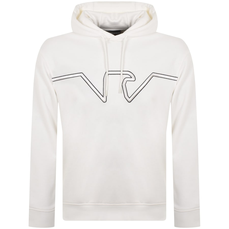 White armani hoodie top